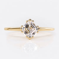 Asscher Lab-Grown Diamond Triple Prong Solitaire Ring 1 – 2 CT