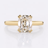 Cushion Old European Cut Lab-Grown Diamond Cathedral Ring 1 – 3 CT