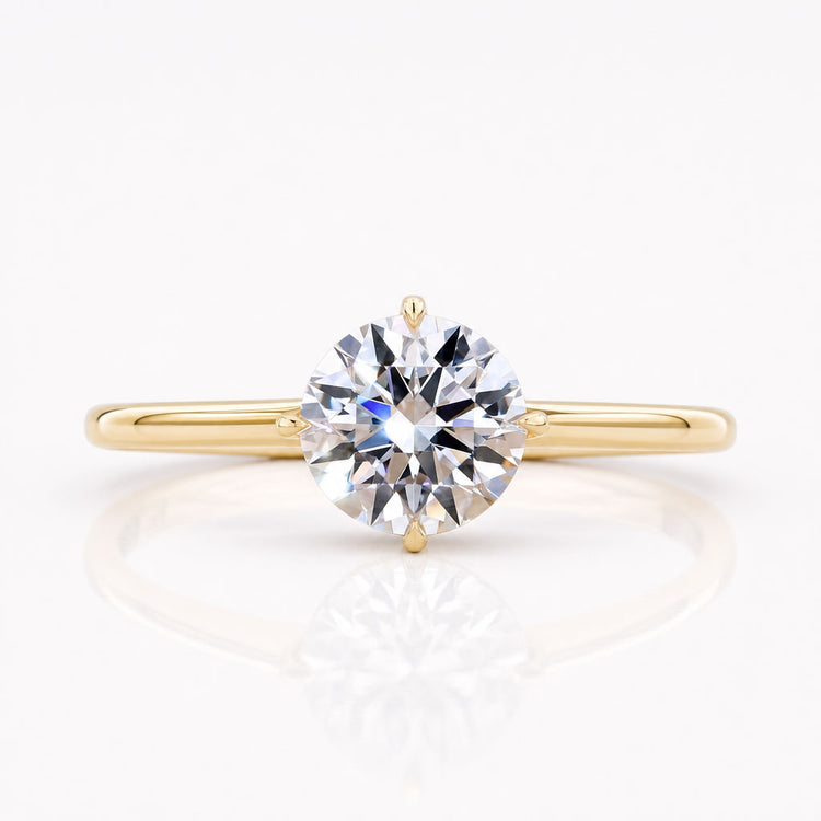 Round Lab-Grown Diamond Solitaire Ring 1 – 3 CT