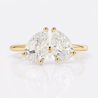 Pear Lab-Grown Diamond Toi Et Moi Ring 1.75 TCW