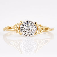 Portuguese Lab-Grown Diamond Twist Shank Solitaire Ring 1 – 3 CT