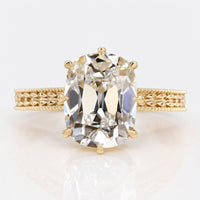 Cushion Old Mine Cut Lab-Grown Diamond Vintage Solitaire Ring 1 - 3 CT