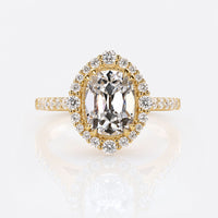 Cushion Old European Lab-Grown Diamond Halo Ring 1 – 2 CT