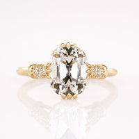 Cushion Old European Cut Lab-Grown Diamond Side Stone Ring 1 - 3 CT