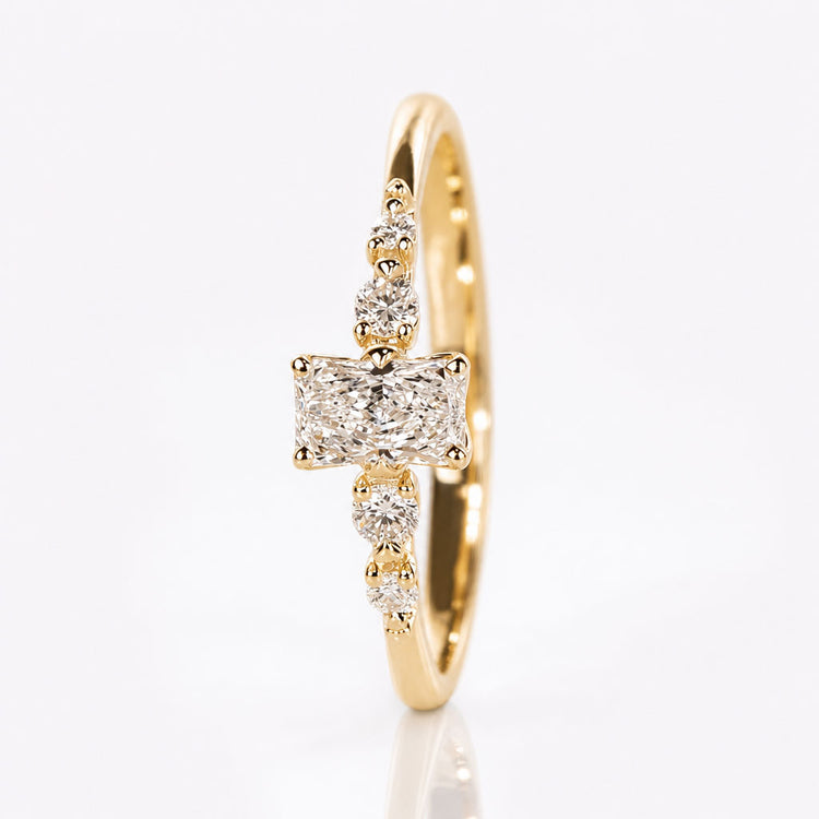 Radiant Cut Lab-Grown Diamond Petite Five Stone Ring 0.25 – 0.75 CT