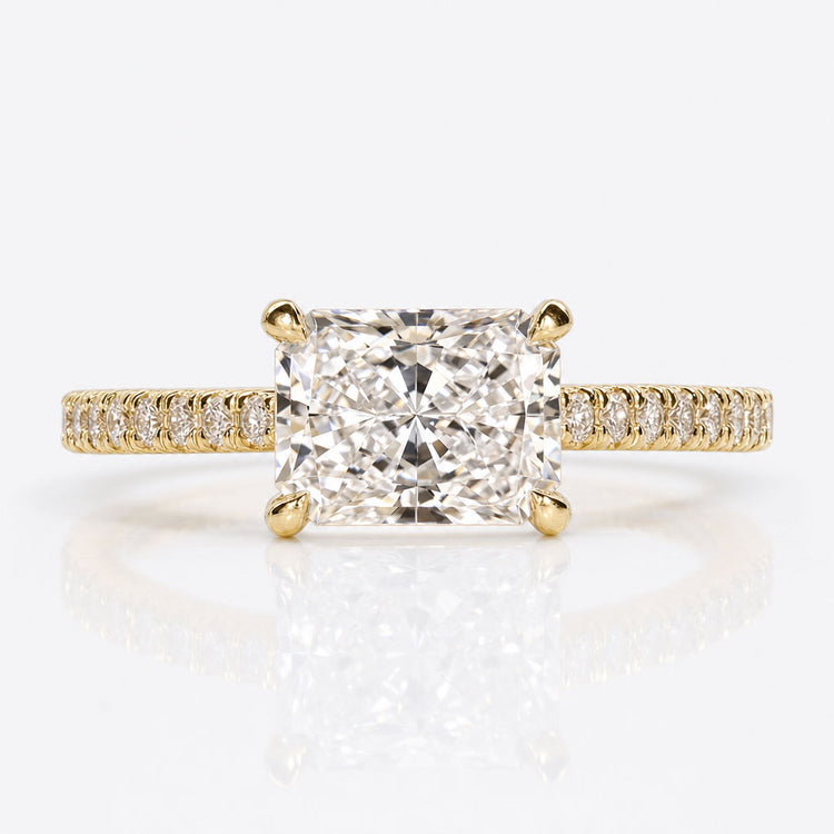 Radiant Lab-Grown Diamond Hidden Halo Ring 1 - 2 CT
