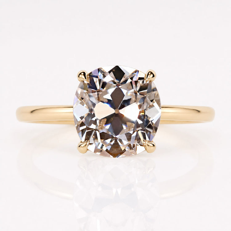 Cushion Old European Cut Lab-Grown Diamond Solitaire Ring 1 - 2 CT