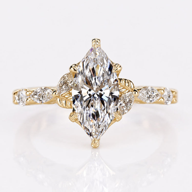 Marquise Lab-Grown Diamond Nature Inspired Ring 1 - 2 CT