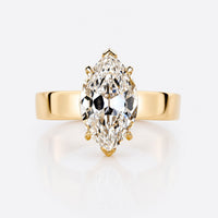 Marquise Old European Cut Lab-Grown Diamond Solitaire Ring 1 - 3 CT