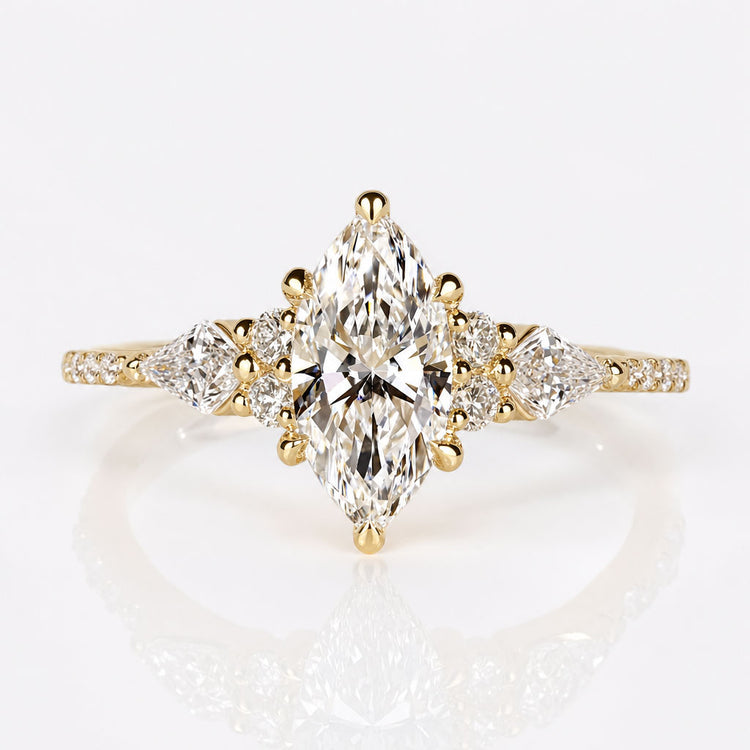 Marquise Lab-Grown Diamond Muse Ring 1 - 3 CT
