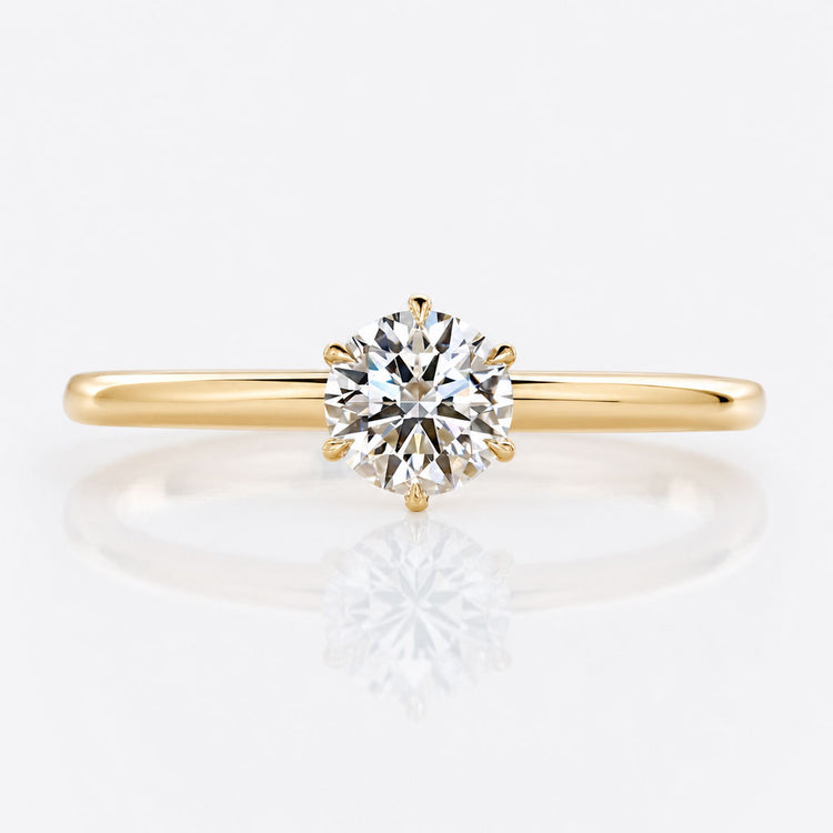 Round Cut Lab-Grown Diamond Solitaire Style Ring 0.50 - 2 CT