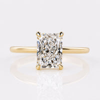 Radiant Cut Lab-Grown Diamond Hidden Halo Solitaire Ring 1 – 3 CT