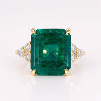 Emerald Gemstone Muse Seven Stone Cluster Ring