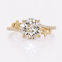 Round Old European Cut Lab-Grown Diamond Pavé Ring 1 – 2 CT