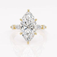Marquise Lab-Grown Diamond Shared Pavé Ring 5 – 8 CT