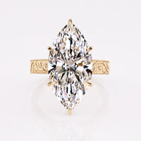 Marquise Lab-Grown Diamond Art Deco Vine Ring 10 - 12 CT