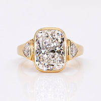 Cushion Cut Lab-Grown Diamond Three Stone Ring 5 - 10 CT