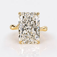 Radiant Cut Lab-Grown Diamond Nature Inspired Ring 10 - 14 CT