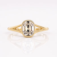 Cushion Old Mine Cut Lab-Grown Diamond Split Shank Ring 1 – 2 CT