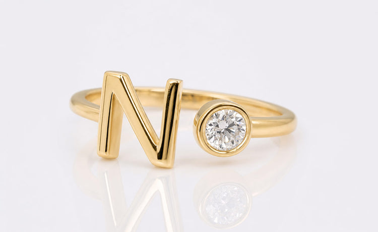 Birthstone rings and loose gemstones across all twelve months