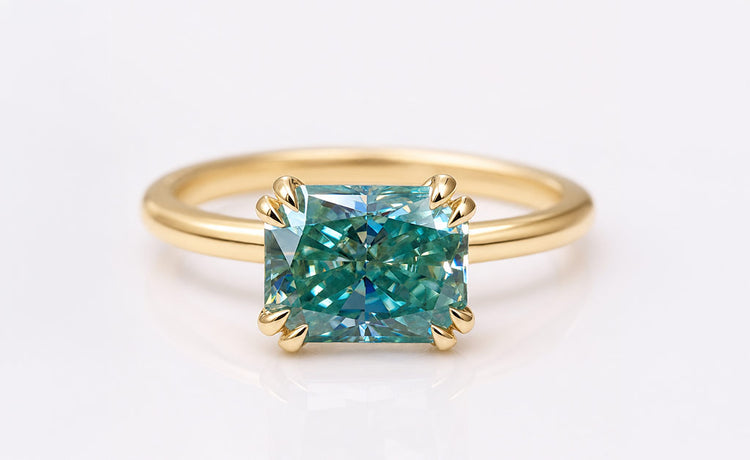 Featured moissanite and lab grown diamond rings and jewellery