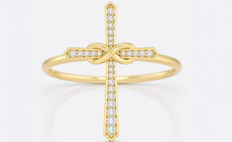 Moissanite jewellery gifts for her including rings, earrings and pendants in solid gold