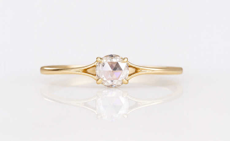 Lab grown diamond engagement rings under $3000 in a range of cuts and gold settings