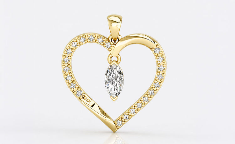 Marquise cut moissanite jewellery including rings, pendants and earrings