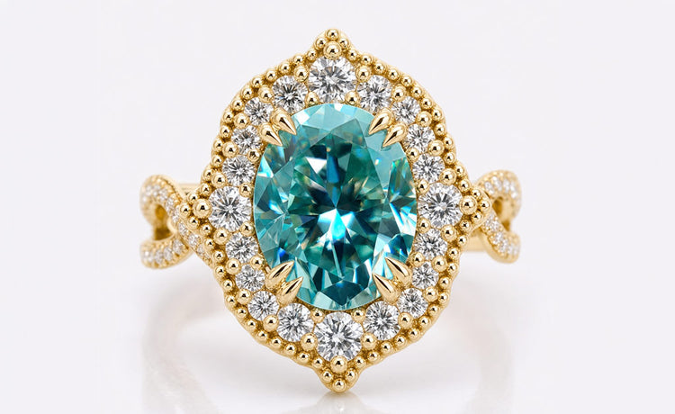 Moissanite rings including engagement rings, wedding bands and eternity bands