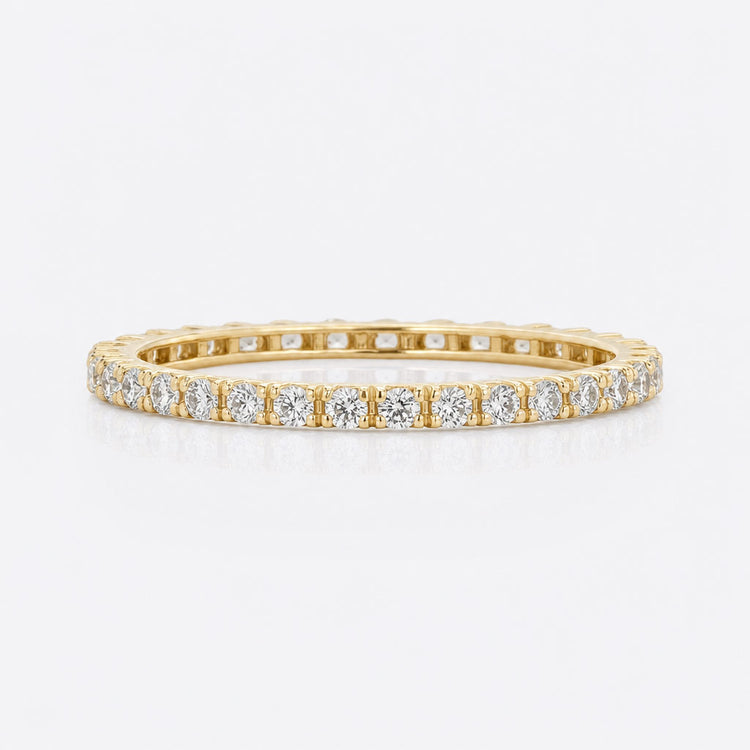 Moissanite bracelets presented as gift ideas in solid gold settings