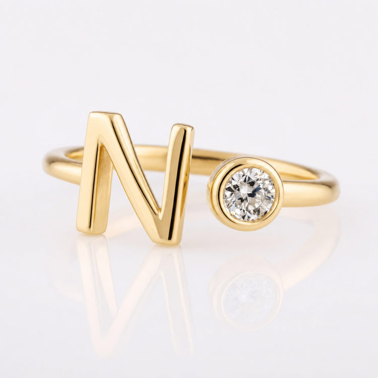 Moissanite jewellery collection featuring engagement rings, earrings and pendants in solid gold