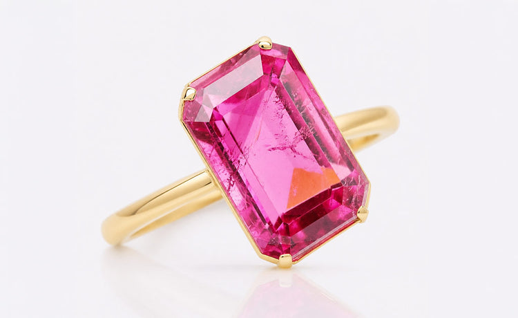 Natural birthstone gemstones arranged by month and colour