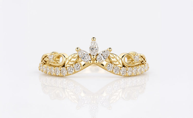 New wedding ring styles for 2026 in solid gold with diamond detailing