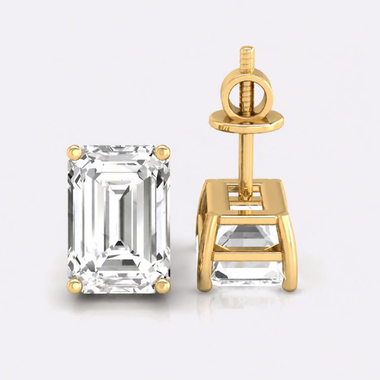 Moissanite and lab grown diamond jewellery in solid gold settings