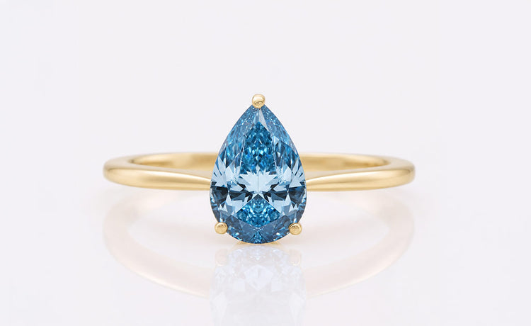 Loose pear cut lab grown diamonds in a range of carat weights