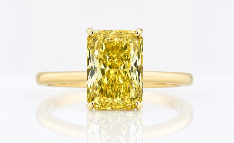Loose radiant cut lab grown diamonds in a range of carat weights