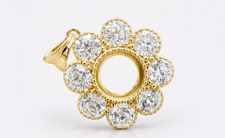 Semi mount ring setting ready for a centre stone of your choice
