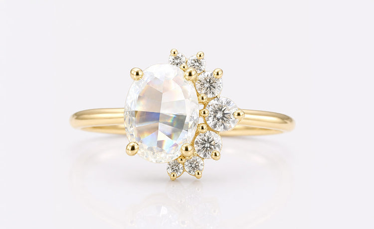 Tea Pea curated collection of moissanite and lab grown diamond jewellery