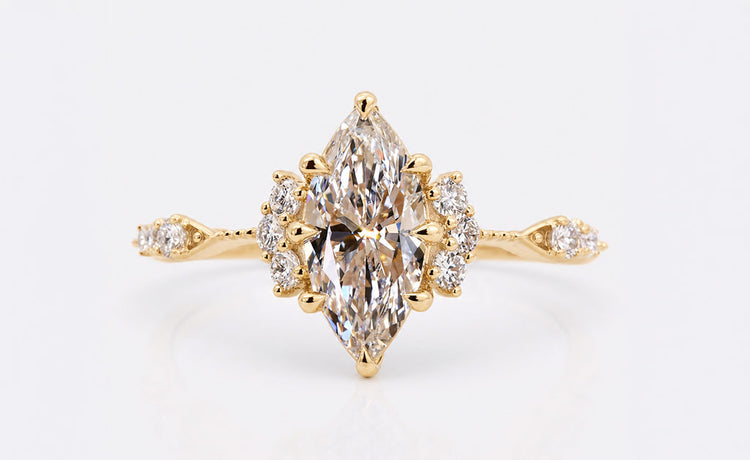 Best selling engagement rings in a range of cuts and gold settings