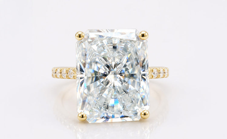 Best selling moissanite engagement rings in a range of cuts and settings