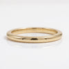 AUSM0287 Classic Slightly Curved Comfort Fit Wedding Band - 18K Yellow Gold - Size N