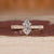 Dutch marquise diamond ring art deco ocean waves set.