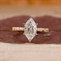 Dutch marquise diamond ring art deco sunflower style.
