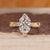 Vintage diamond ring with Dutch marquise diamond.
