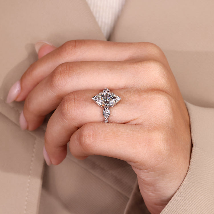 Dutch marquise ring available in 1 to 3 CT.
