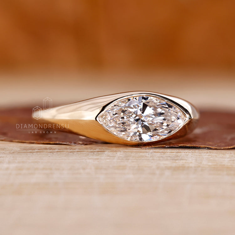 IGI certified flush diamond engagement ring design.
