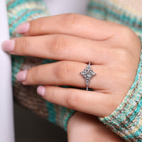 Marquise diamond ring muse setting six claw prong.
