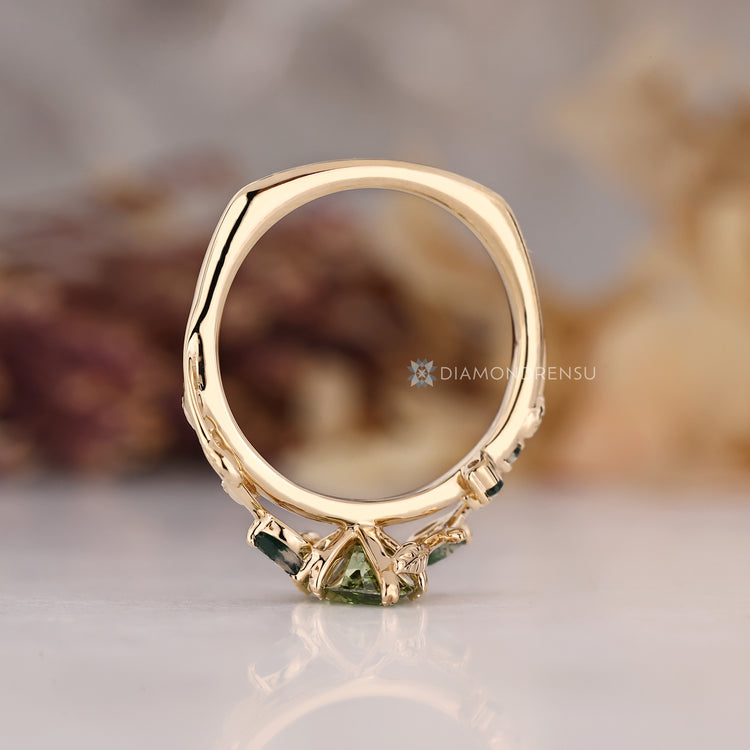Marquise cut diamond ring with Euro shank design.
