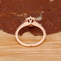 Diamondrensu AU handmade round rose cut diamond ring.
