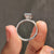 White gold ring designed by Diamondrensu Australia with radiant cut centre